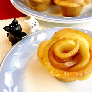 簡単♪ふんわりシナモンのりんごケーキ♡